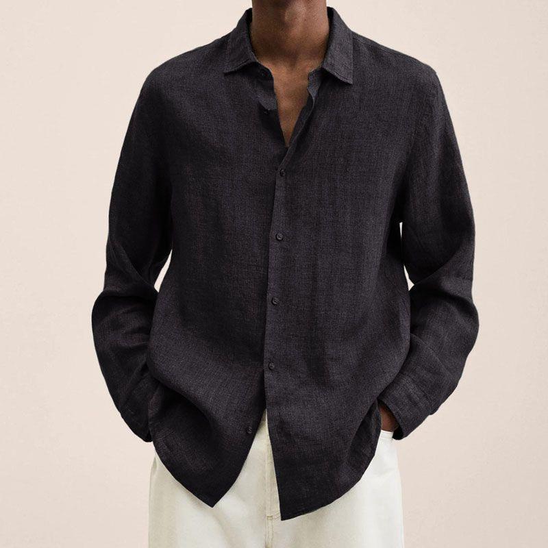 Chemise à Manches Longues et Col Classique Homme