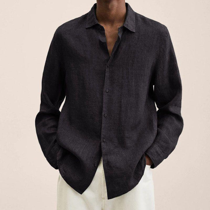 Chemise à Manches Longues et Col Classique Homme