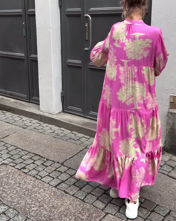 Robe Maxi Bohème Fleurie Femme
