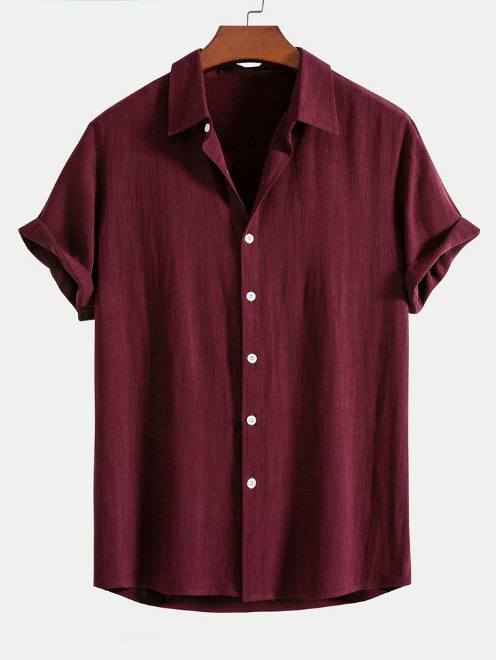 Chemise Décontractée Manches Courtes Homme