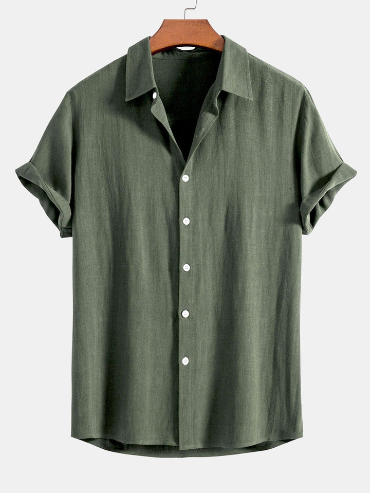 Chemise Décontractée Manches Courtes Homme