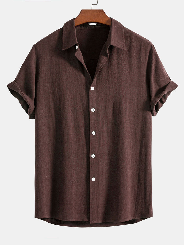 Chemise Décontractée Manches Courtes Homme
