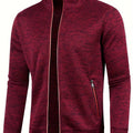 Men's Stand-Collar Zip-Up Jacket