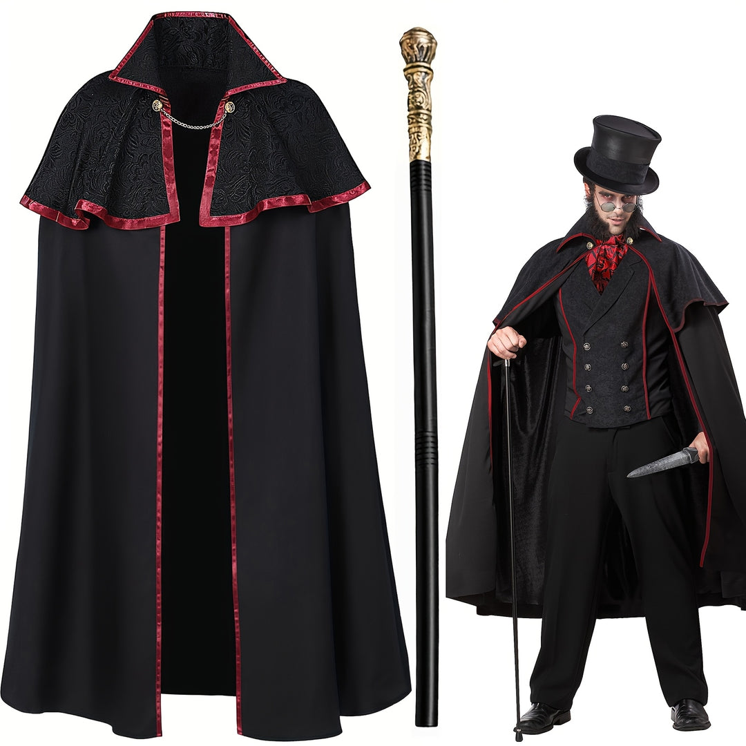 Cape Vampire à Col Montant Homme