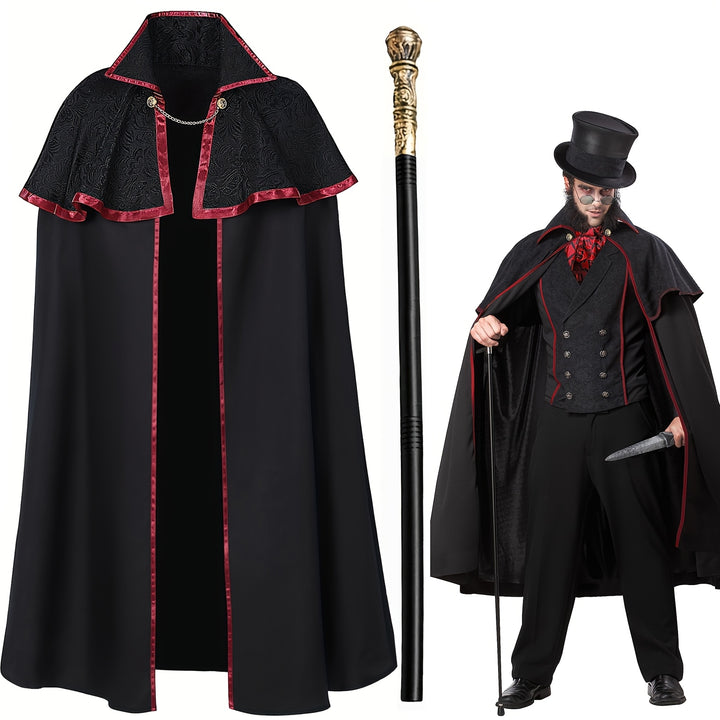 Cape Vampire à Col Montant Homme