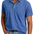 Men's Denim-Effect Polo Shirt