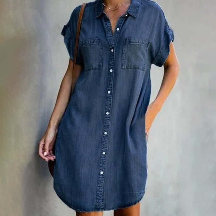 Robe Chemise Denim Ample Femme