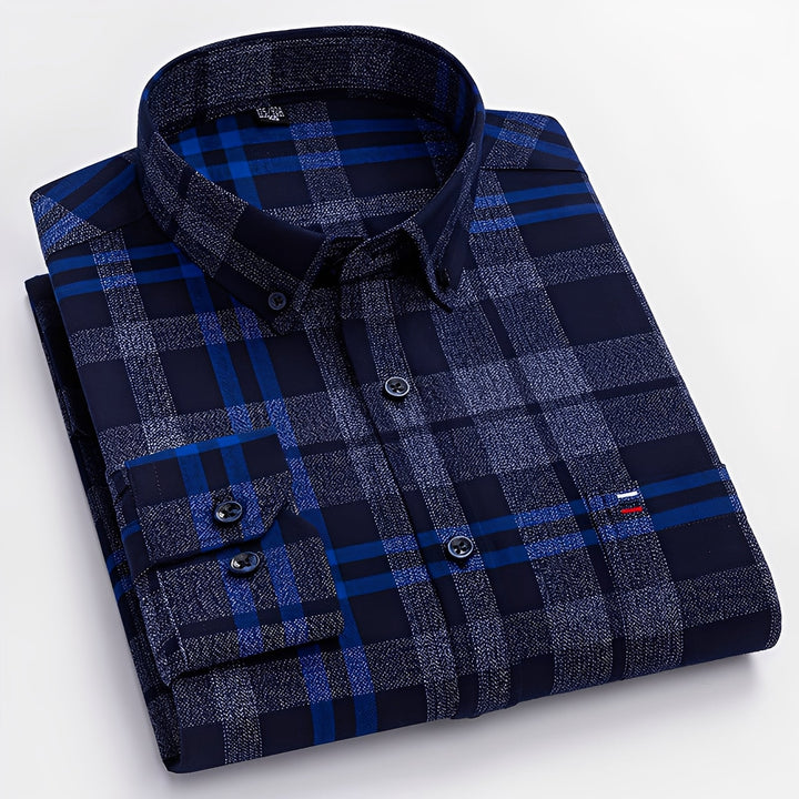 Chemise À Carreaux Classique Homme