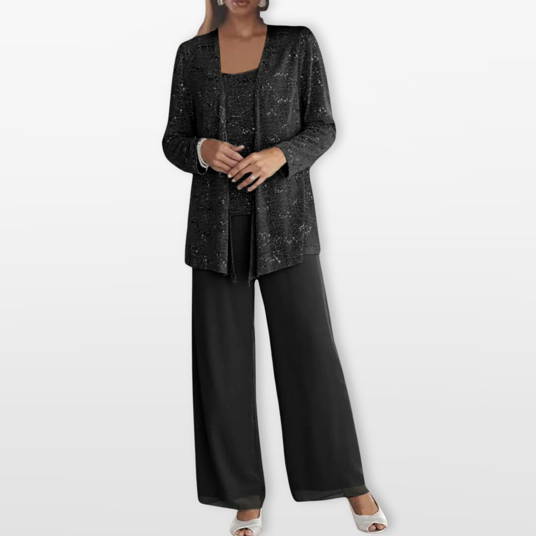 Ensemble Trois Pièces Élégant Femme