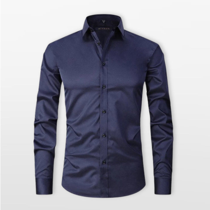 Chemise Ajustée Boutonnée Élégante Homme