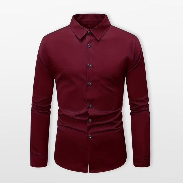 Chemise Ajustée Formelle Élégante Homme