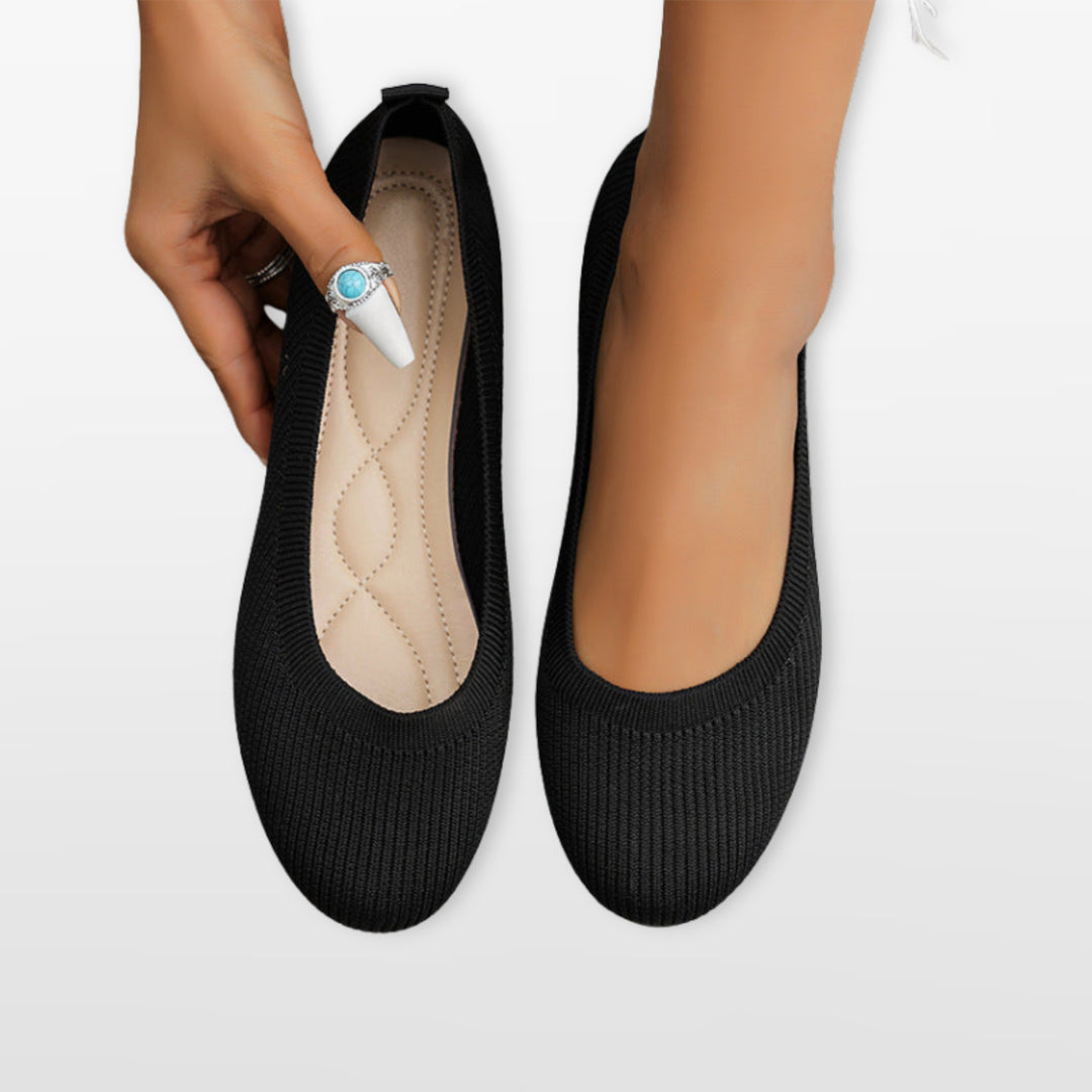 Ballerines Maille Confort Sans Lacets Femme