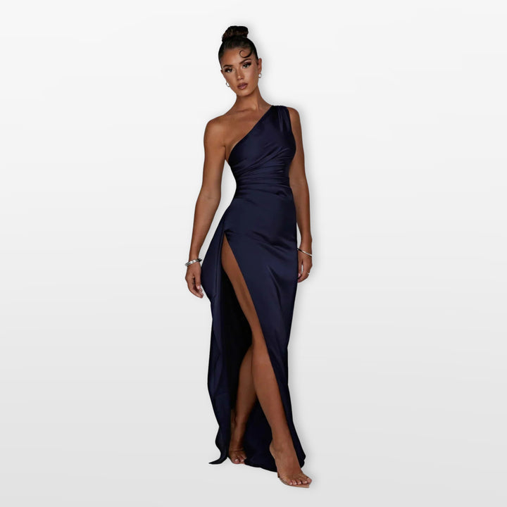 Robe Longue Asymétrique Élégante Femme