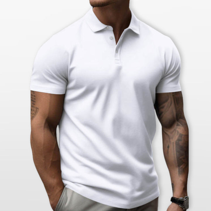 Polo Ajusté Manches Courtes Homme