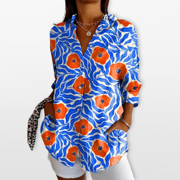 Blouse Artistique Imprimée Femme