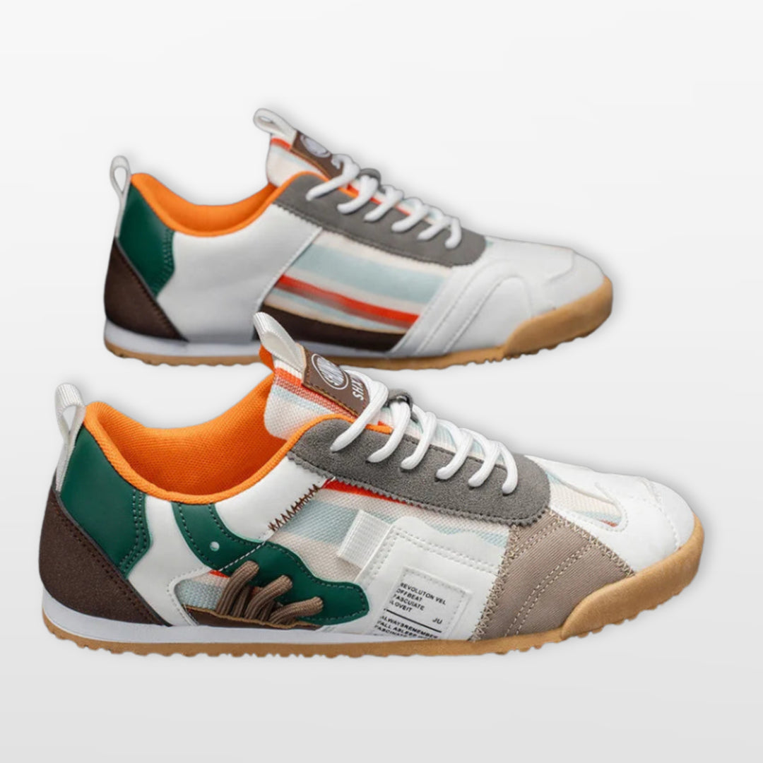 Baskets Multicolores Style Rétro Homme