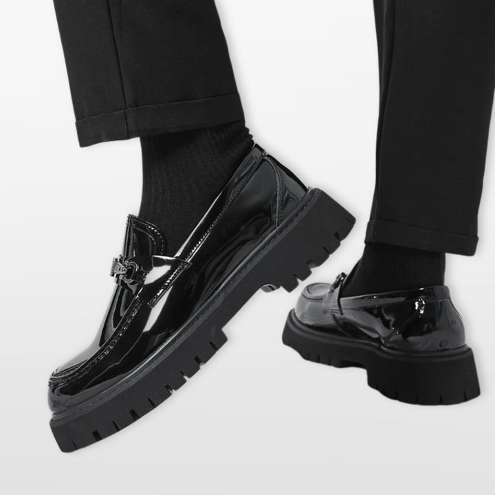 Mocassins Épais Élégants Sans Lacets Homme