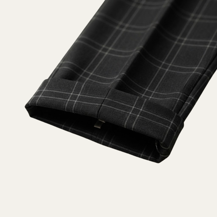 Pantalon Habillé à Carreaux Homme