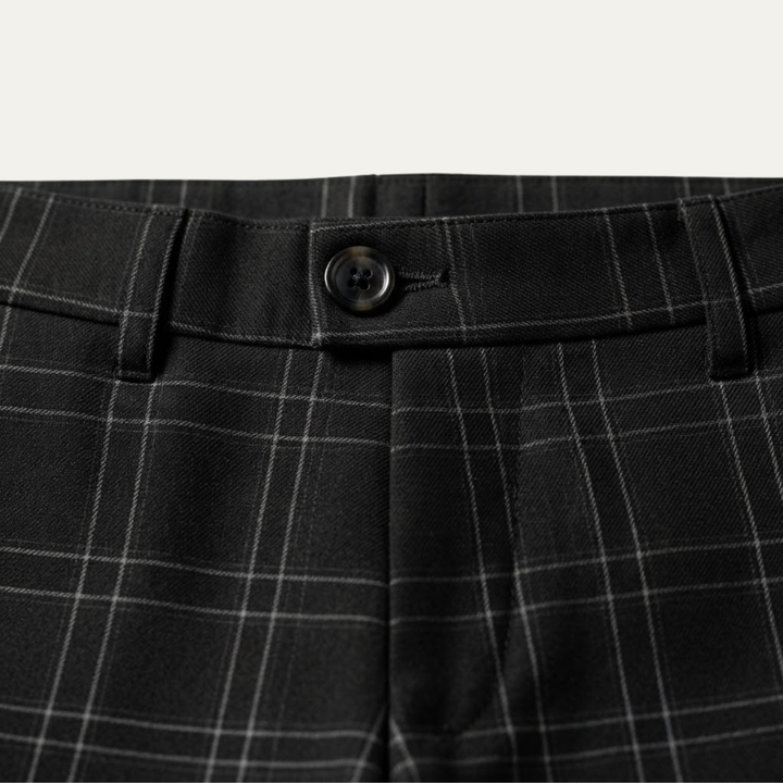 Pantalon Habillé à Carreaux Homme