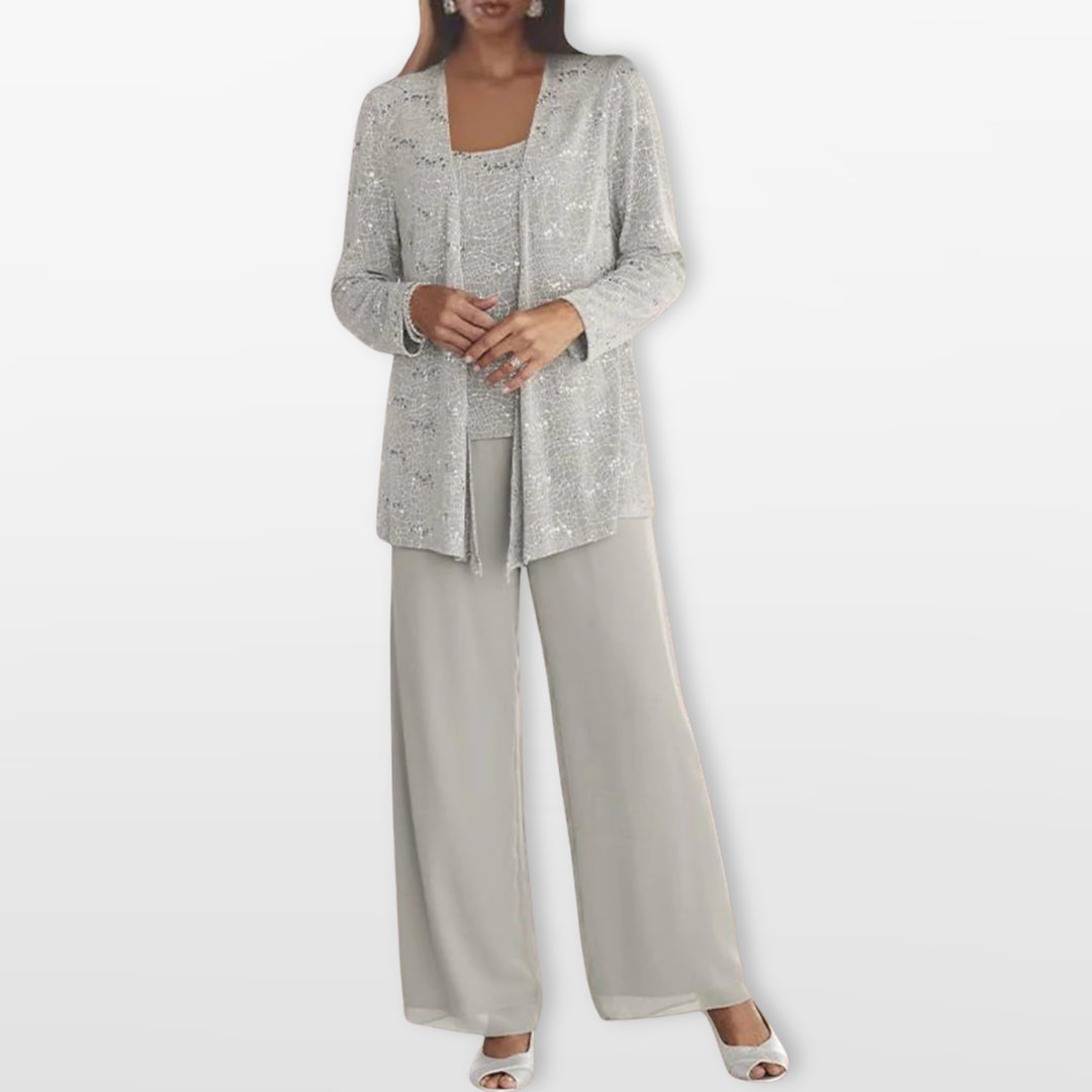 Ensemble Trois Pièces Élégant Femme