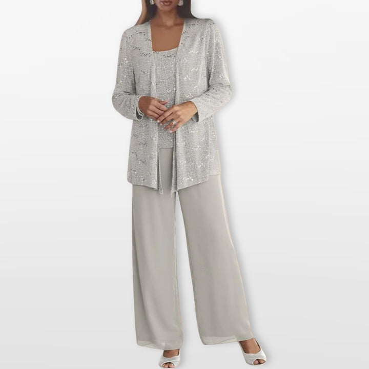 Ensemble Trois Pièces Élégant Femme