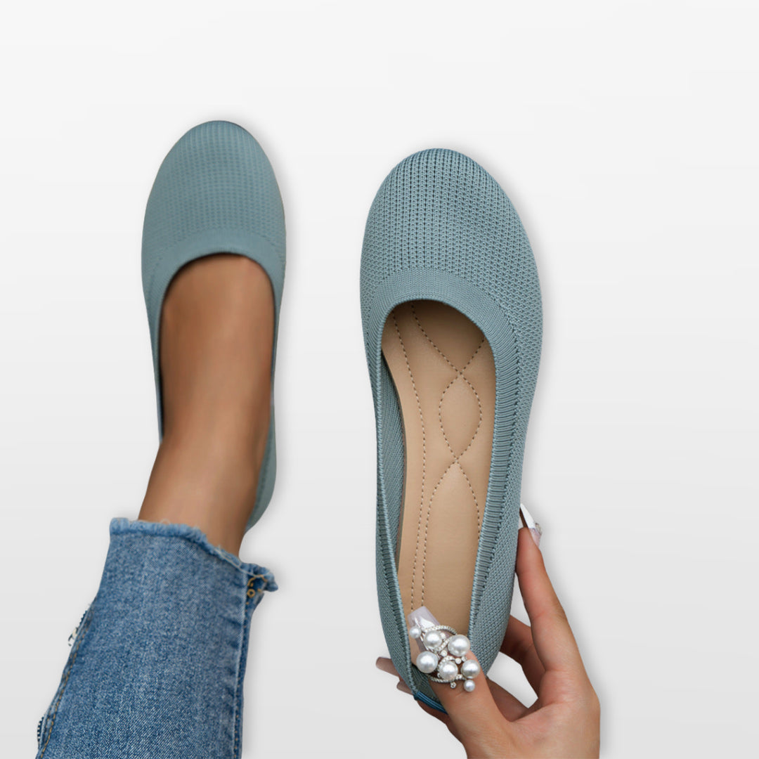 Ballerines Maille Confort Sans Lacets Femme