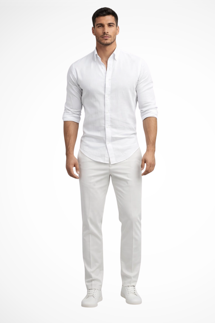 Chemise Ajustée Style Casual Homme