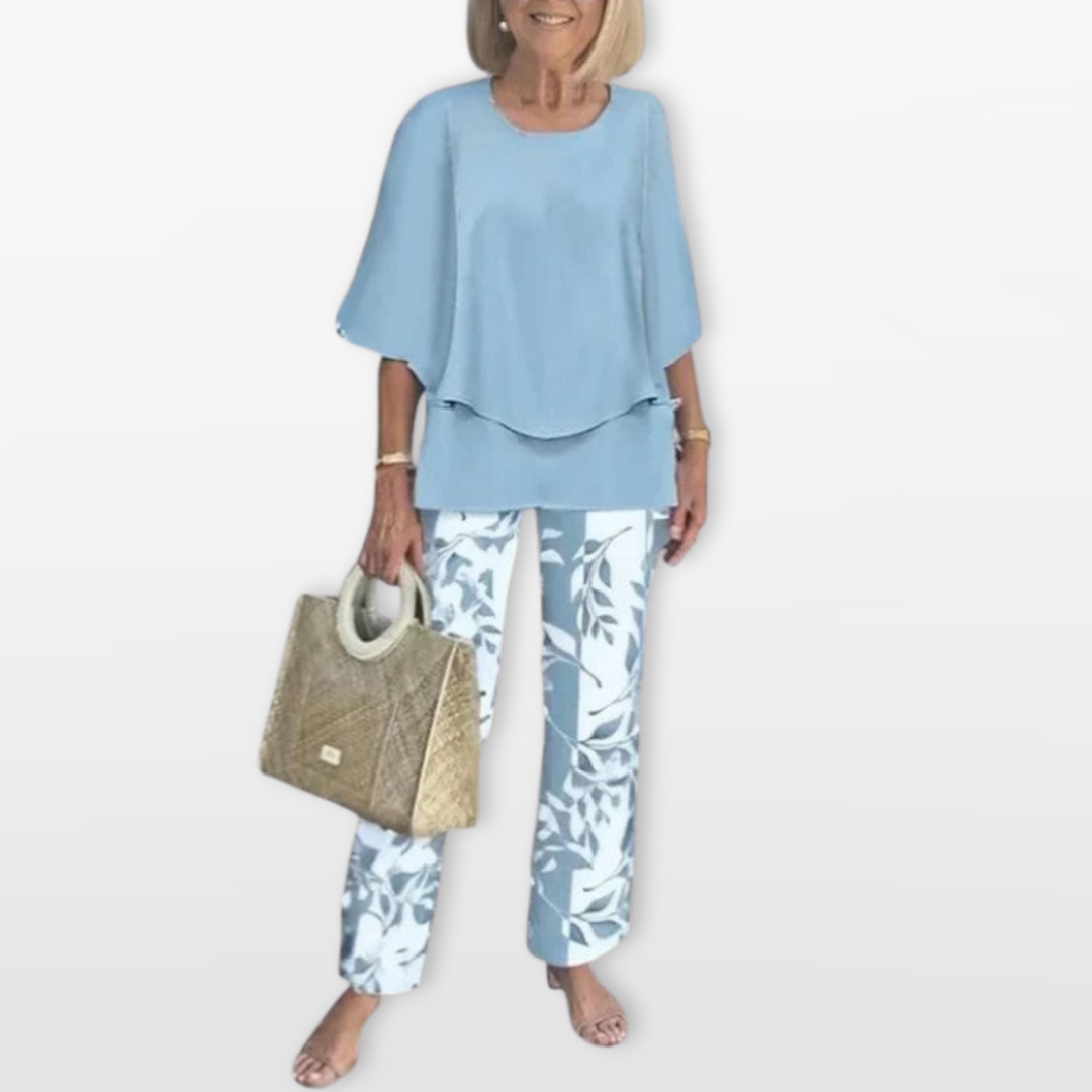 Ensemble Femme Décontracté Chic Deux Pièces Fluide