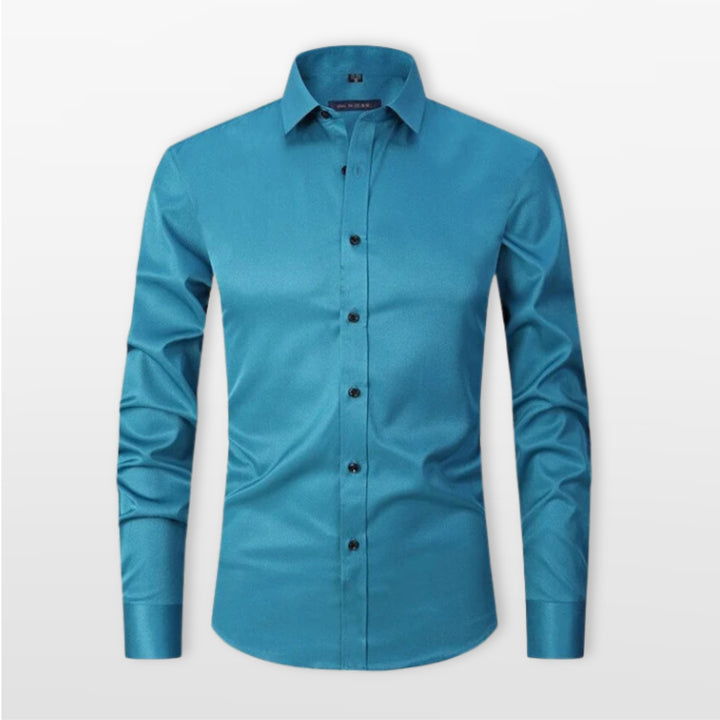 Chemise Ajustée Boutonnée Élégante Homme
