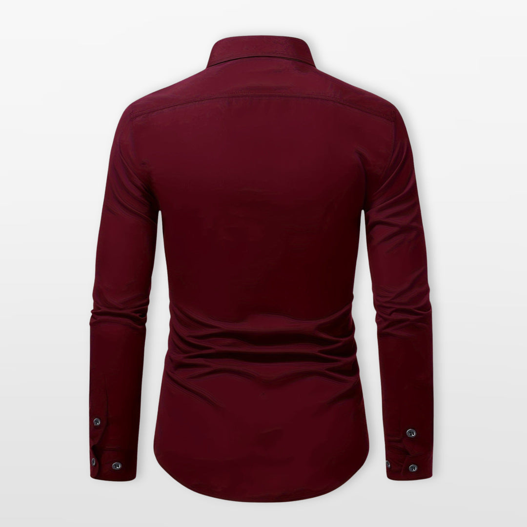 Chemise Ajustée Formelle Élégante Homme