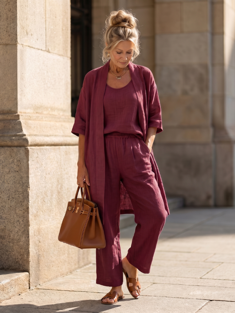 Ensemble Pantalon 3 Pièces Femme