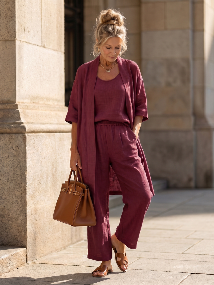 Ensemble Pantalon 3 Pièces Femme