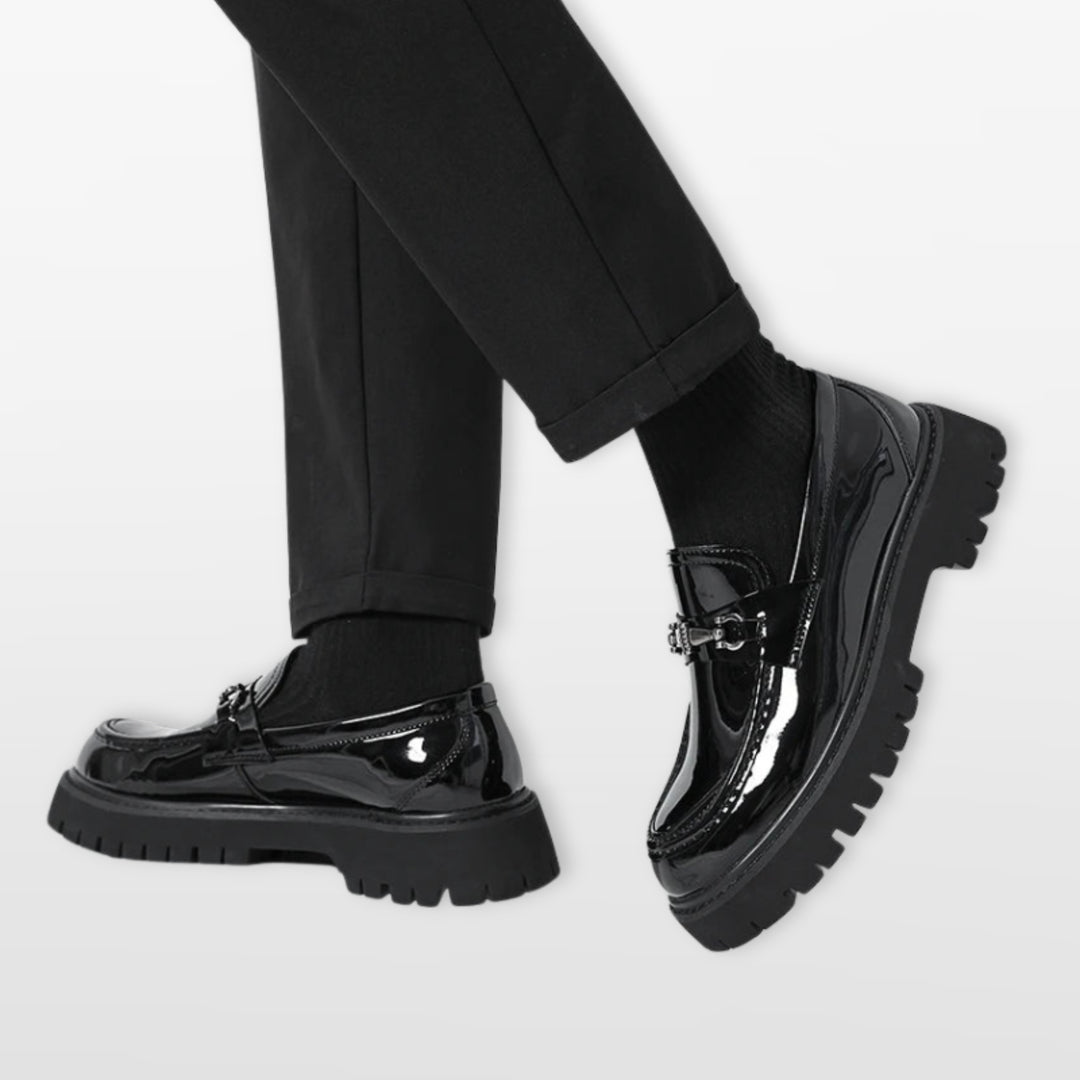 Mocassins Épais Élégants Sans Lacets Homme