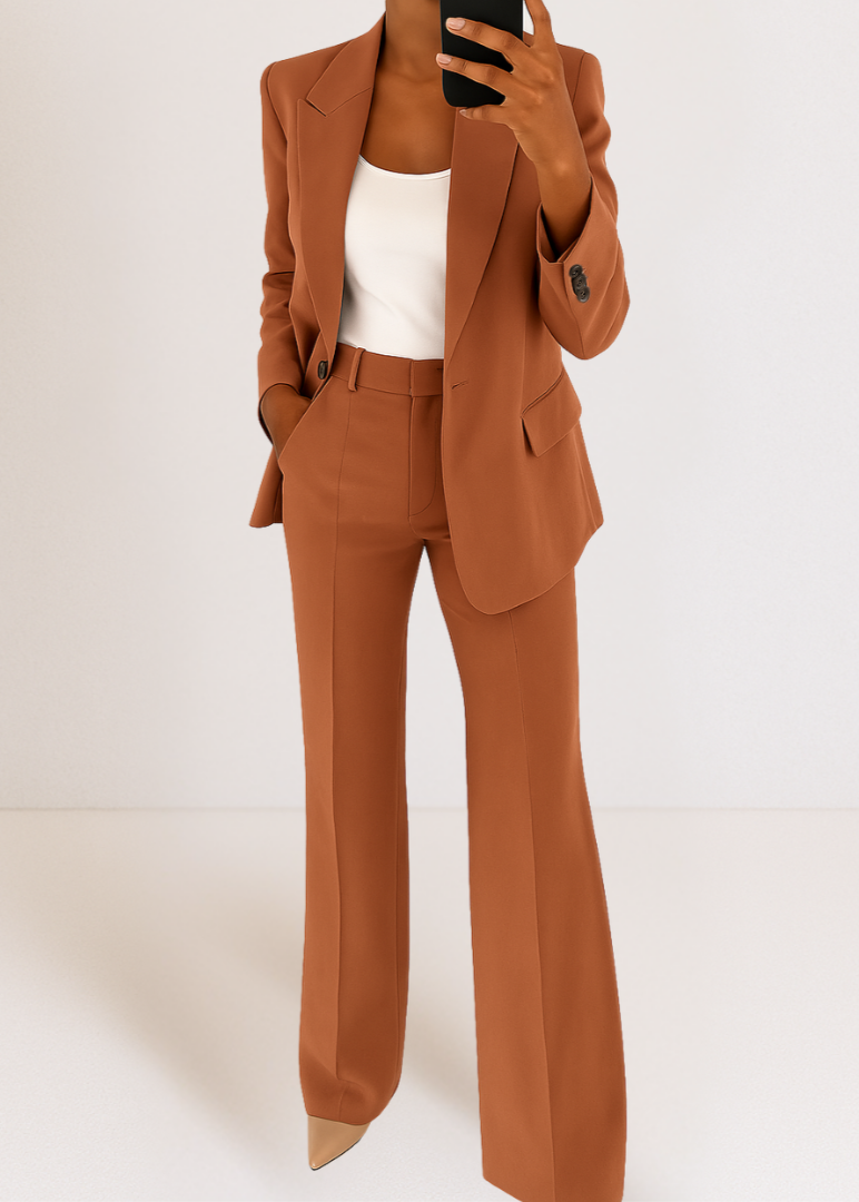 Ensemble Blazer Pantalon Élégant Femme