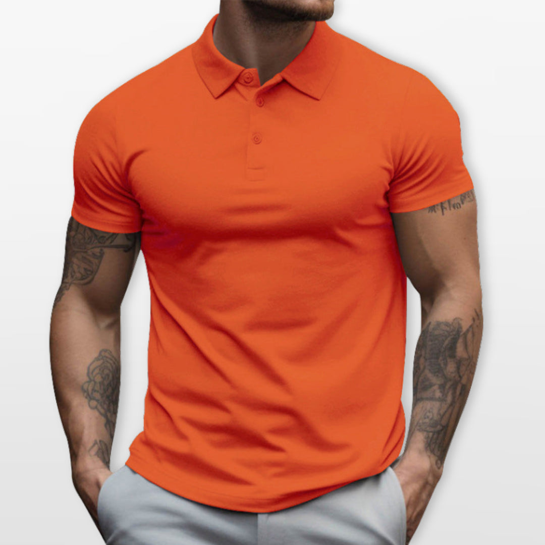 Polo Ajusté Manches Courtes Homme
