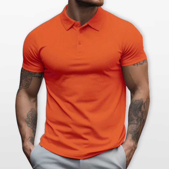Polo Ajusté Manches Courtes Homme