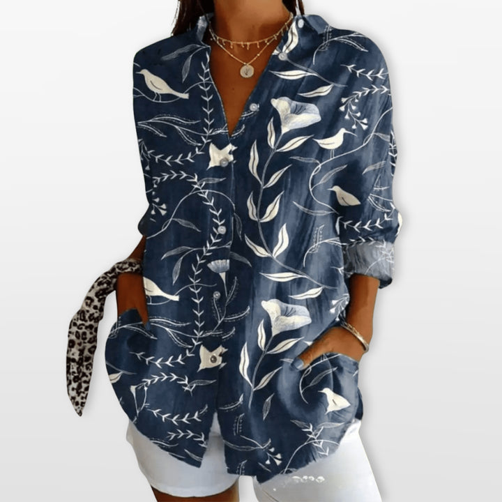 Blouse Artistique Imprimée Femme