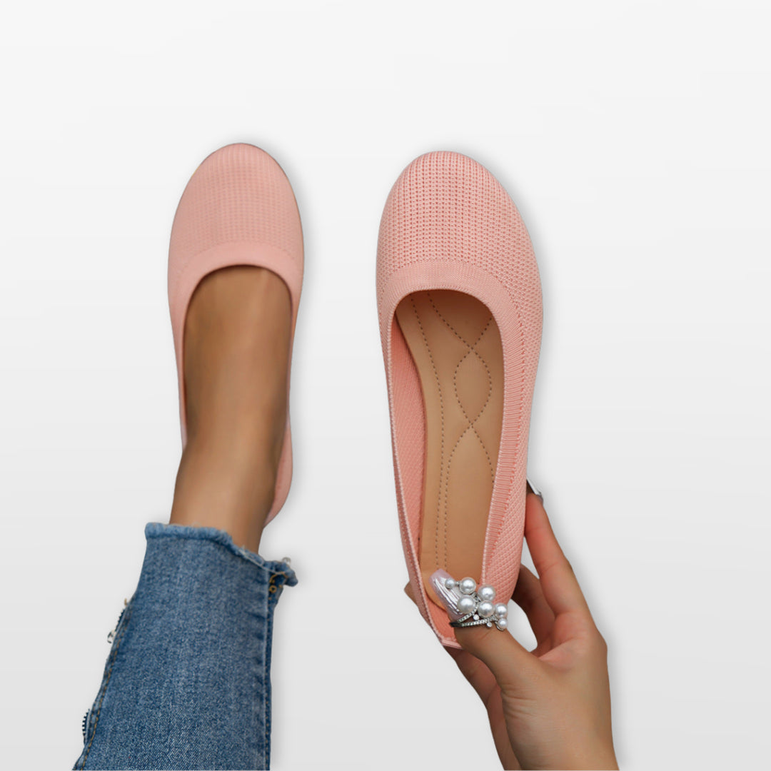 Ballerines Maille Confort Sans Lacets Femme