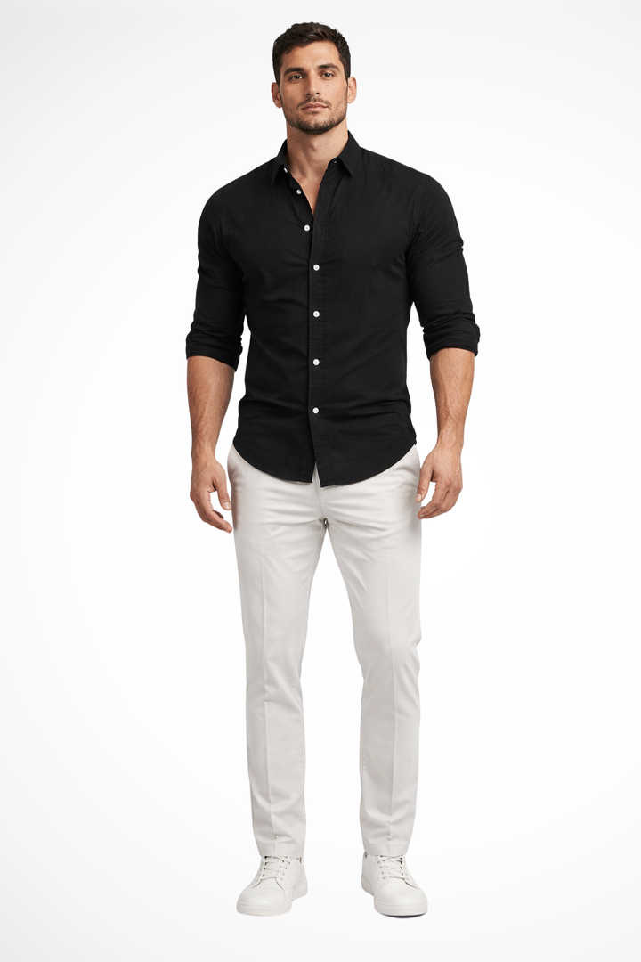 Chemise Ajustée Style Casual Homme