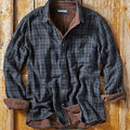 Chemise à Carreaux à Manches Longues Homme