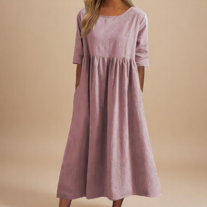 Robe Ample À Poches Femme