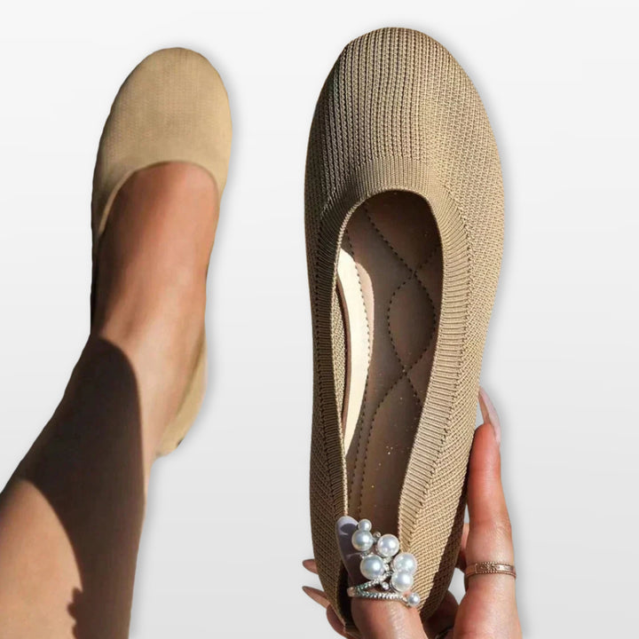 Ballerines Maille Confort Sans Lacets Femme