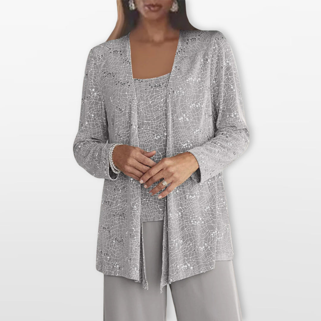 Ensemble Trois Pièces Élégant Femme