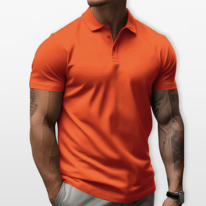 Polo Ajusté Manches Courtes Homme