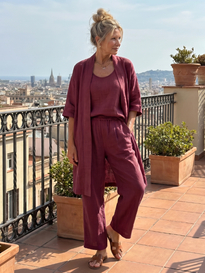 Ensemble Pantalon 3 Pièces Femme