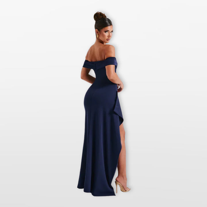 Robe Longue Épaules Dénudées Élégante Femme