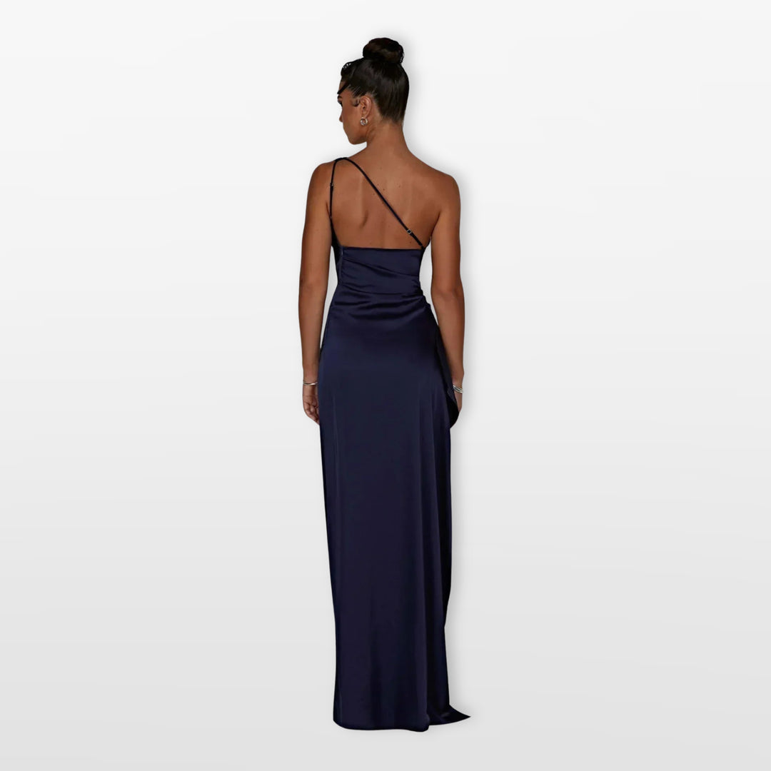 Robe Longue Asymétrique Élégante Femme