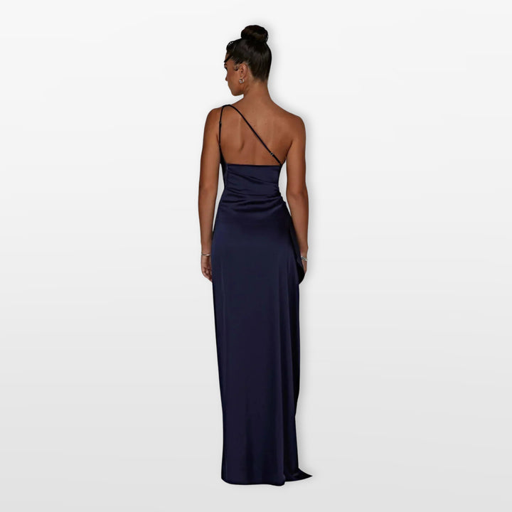 Robe Longue Asymétrique Élégante Femme