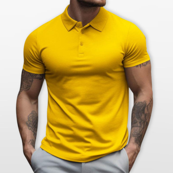 Polo Ajusté Manches Courtes Homme