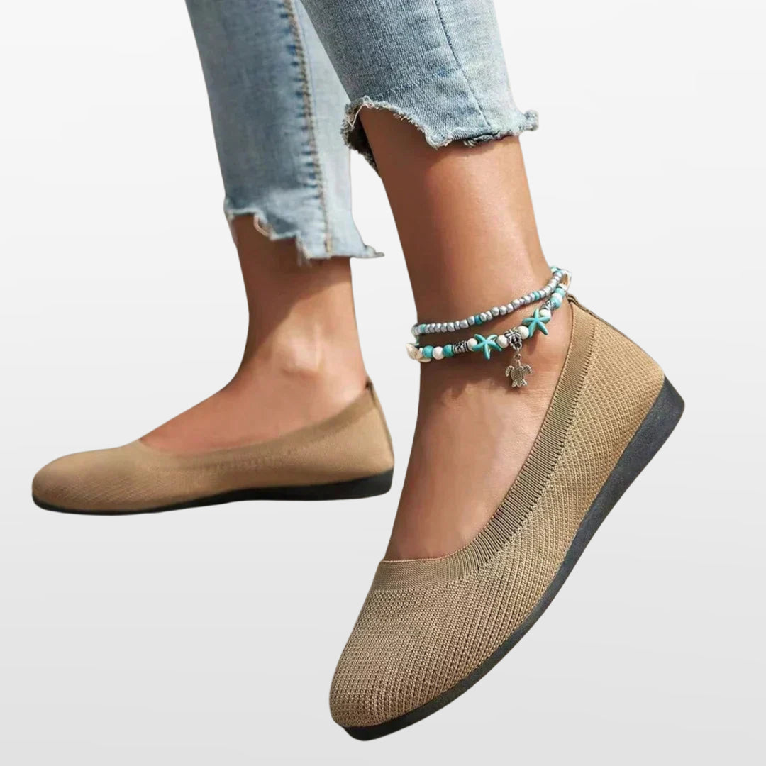 Ballerines Maille Confort Sans Lacets Femme